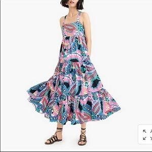 NWT Apron maxi dress in Ratti® kaleidoscope floral midi dress size 8